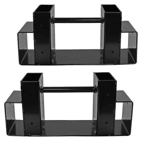Steel Firewood Log Rack Bracket Kit, Adjustable to Any Length  - Lot 520