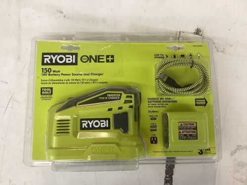 RYOBI 150-Watt Push Start Power Source and Charger for ONE+ 18-Volt Battery, Tool Only - Lot 703