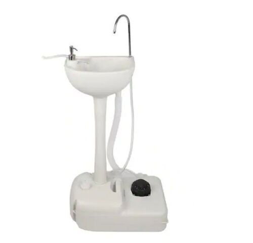 Portable 19 in. L White Outdoor Sink Hand Wash Basin  - Lot 640