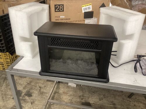 StyleWell Bluffs 400 sq. ft. Electric Stove in Black  - Lot 738