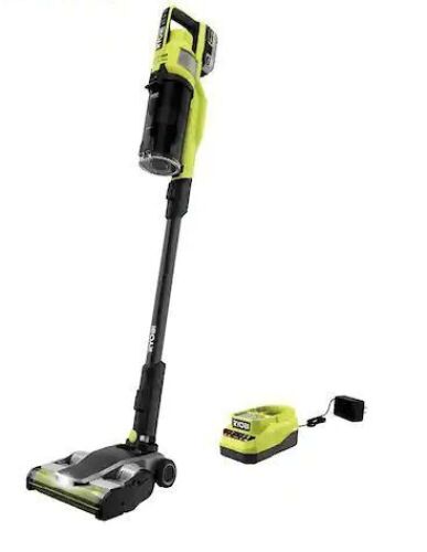 RYOBI ONE+ HP 18V Brushless Cordless Pet Stick Vac with Kit with Dual-Roller, 4.0 Ah HIGH PERFORMANCE Battery, and Charger  - Lot 401