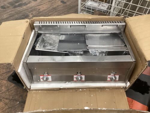 Propane Stainless Steel Commercial Countertop Deep Fryer  - Lot 688