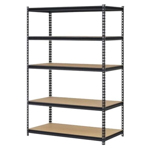 Heavy Duty 43"W x 18"D x 71"H 5-Shelf Storage Rack Steel Shelves - Lot 524