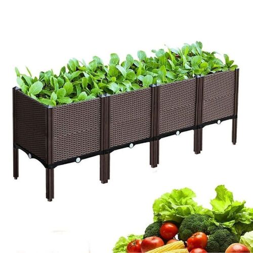 Raised Garden Bed w/ Drain Holes & Pipes  - Lot 724