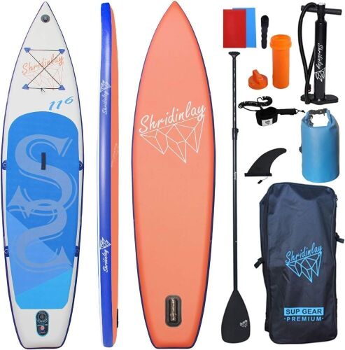 Shridinlay 11.6ft Inflatable Stand Up Paddle Board with Accessories  - Lot 82