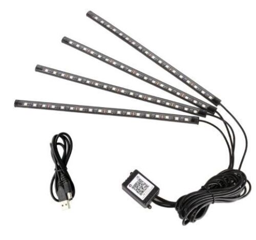 Lot of (3) Car LED Strip Lights with Remote Control  - Lot 327