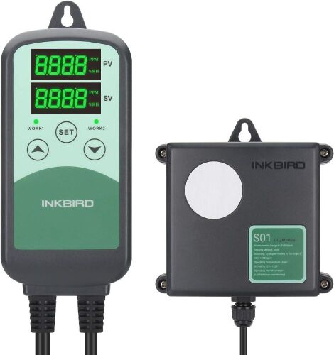 Inkbird ICC-500T CO2 Controller for Grow Room and CO2 Generator, with CO2 Sensor  - Lot 488