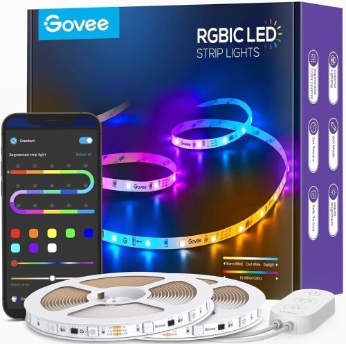 Govee RGBIC LED Strip Lights, 2 Rolls 32.8' Each - Lot 518