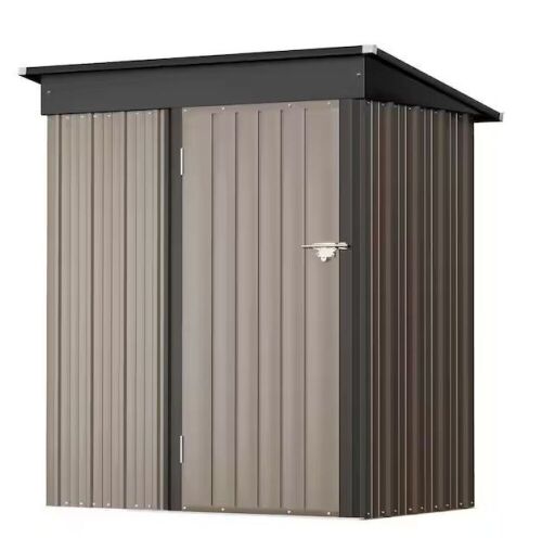 3 ft. W x 5 ft. D Outdoor Metal Storage Shed - Lot 63