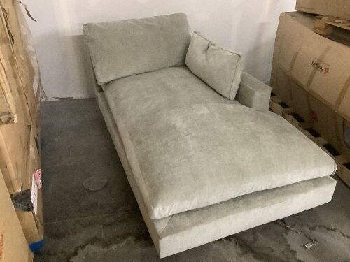 West Elm Right Arm Facing Chaise Lounge Sectional Piece - Lot 218