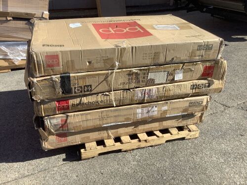 Lot of (4) Convertible Sofa Bed Futons - Open Box, Uninspected - Lot 48