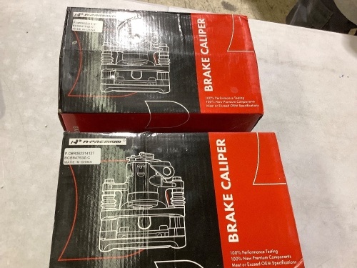 lot of 2 brake calipers for unknown vehicle - Lot 216
