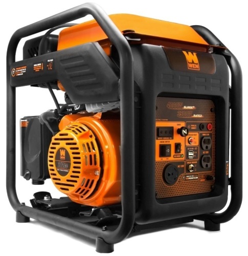 WEN GN400i RV-Ready 4000-Watt Open Frame Inverter Generator, CARB Compliant - Lot 114