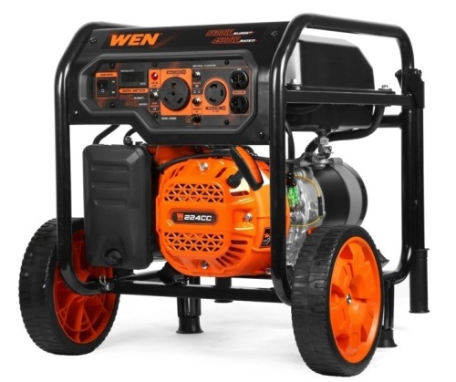 WEN GN5600 5600-Watt Portable Generator, 224cc, Transfer-Switch and RV-Ready$399.99 - Lot 125