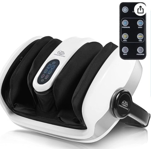 Cloud Massage Shiatsu Foot Massager for Circulation and Pain Relief - Machine for Relaxation, Plantar Fasciitis Relief, Neuropathy, Heat Therapy  - Lot 246