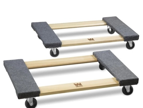 WEN 721830 1320-Pound Capacity 18-by-30-Inch Hardwood Mover’s Dolly, 2-Pack$41.32 - Lot 129