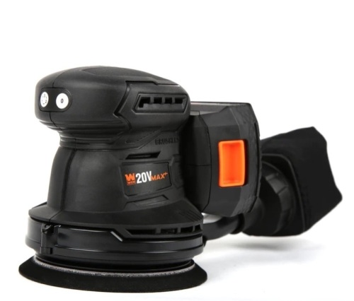 WEN 20405 20V Max Cordless Brushless 5-Inch Random Orbit Rotary Sander with 2.0 Ah Lithium-Ion Battery and Charger - Lot 305