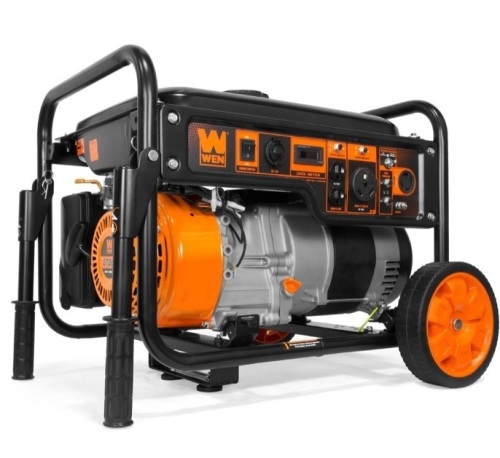 WEN GN6000 6000-Watt RV-Ready Portable Generator with Wheel Kit, CARB Compliant - Lot 104