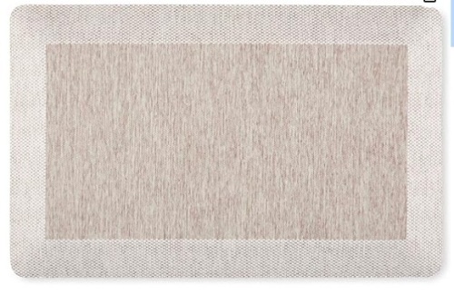 Martha Stewart Mira Modern Heathered Anti-Fatigue Air-Infused Kitchen Mat, Coffee Brown, 19.6"x32" - Lot 269