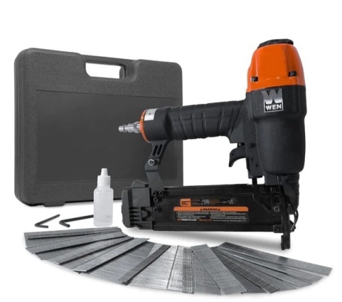 WEN 61723K 18-Gauge 3/8-Inch to 2-Inch Brad Nailer with Carrying Case and 2000 Nails$47.66 - Lot 171