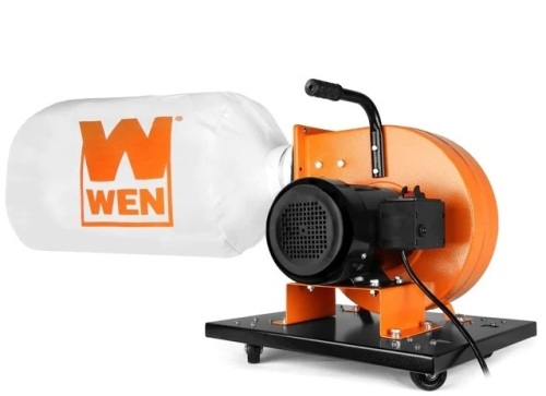 WEN DC3474 7.4-Amp Rolling Dust Collector with Induction Motor, 15-Gallon Bag and Optional Wall Mount$197.32 - Lot 177