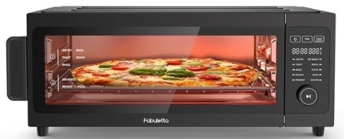 Air Fryer Toaster Oven Combo - Fabuletta 10-in-1 Countertop Convection Oven 1800W, Flip Up & Away Capability for Storage Space, Oil-Less Air Fryer Oven Fit 12" Pizza, 9 Slices Toast, 5 Accessories$139.99 - Lot 280