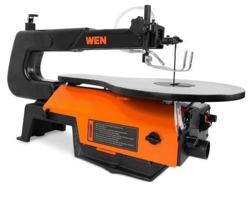 WEN 3922 16-inch Variable Speed Scroll Saw with Easy-Access Blade Changes - Lot 334