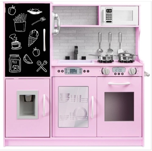 Pretend Play Kitchen Wooden Toy Set for Kids with 11 Accessories $179.99 - Lot 408