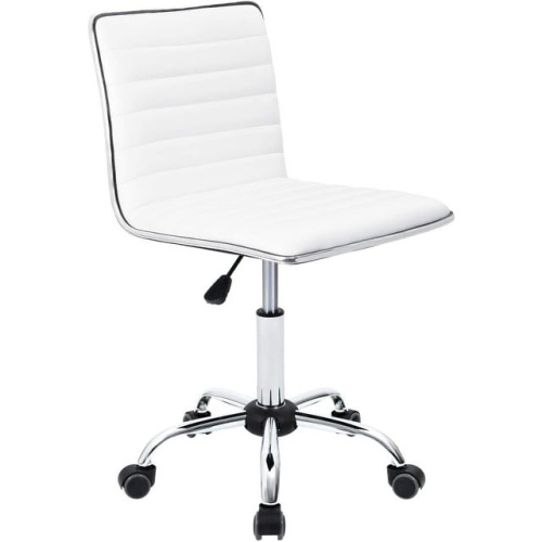 Armless Ribbed Mid Back Task Chair - Lot 146