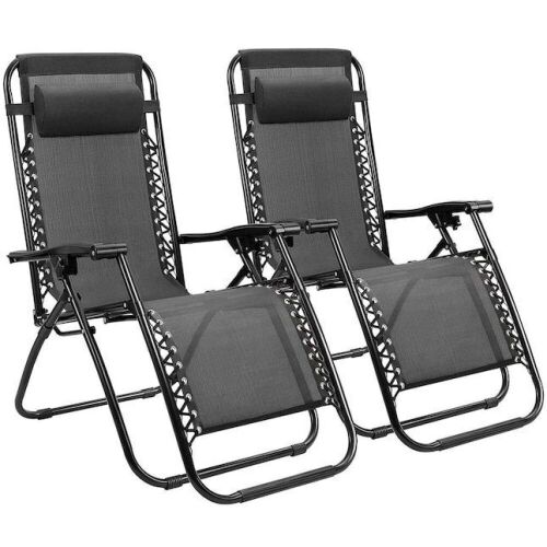 Zero Gravity Patio Chair, Set of 2  - Lot 607