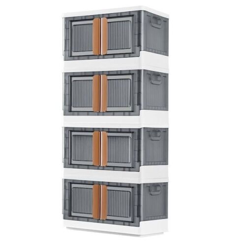 Stackable Collapsible Storage Bins, Set of 4  - Lot 677