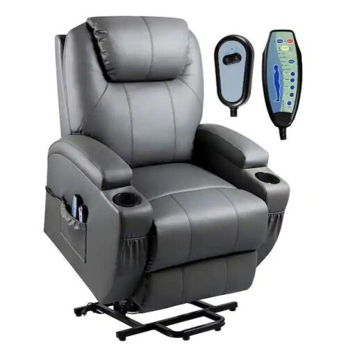 Power Lift Recliner Chair with Massage and Heat  - Lot 401