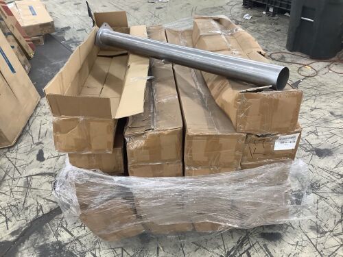 Lot of (18) 4" Straight Exhaust Pipe, Unknown Fit  - Lot 119