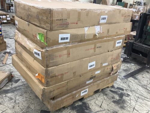 Lot of (7) Oak Headboards, No Rails - Uninspected - Lot 214