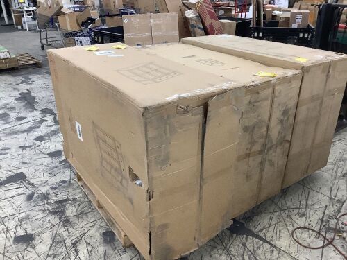 Lot of (3) Solid Oak Wardrobes, Tops Only - Uninspected - Lot 254
