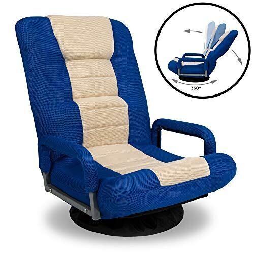Gaming Floor Chair w/ 360-Degree Swivel, Armrest, Adjustable Backrest  - Lot 901