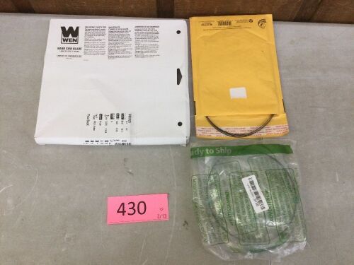 Lot of (3) WEN Band Saw Blades - Lot 430