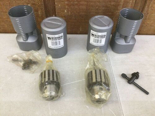 Lot of (2) WEN Keyed Chucks, 13mm & 16mm - Lot 500