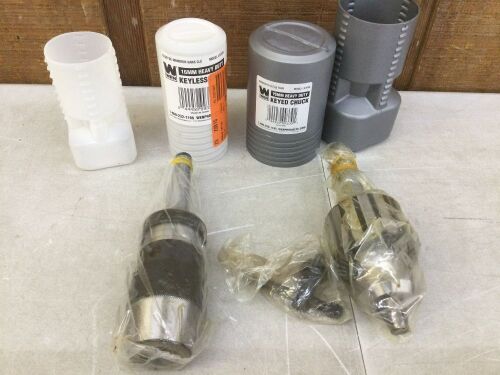 Lot of (2) WEN 16mm Chucks, 1 Keyed, 1 Keyless - Lot 510