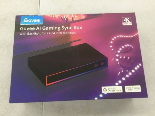 Govee AI Gaming Sync Box with Backlight for 27-34" Monitors  - Lot 491