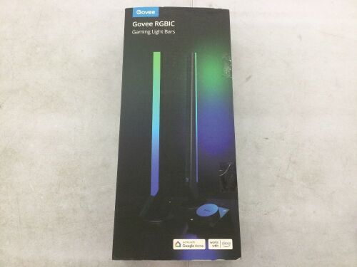 Govee RGBIC Gaming Light Bars - One Bar Works, Rattling in Control Box  - Lot 521
