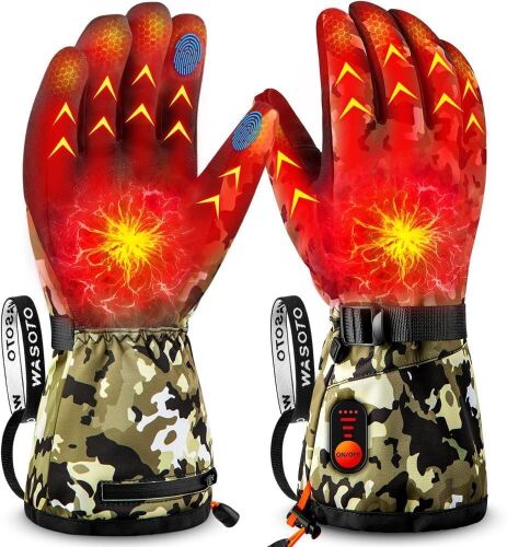 WASOTO Heated Gloves with Rechargeable Batteries, XXL - Lot 541