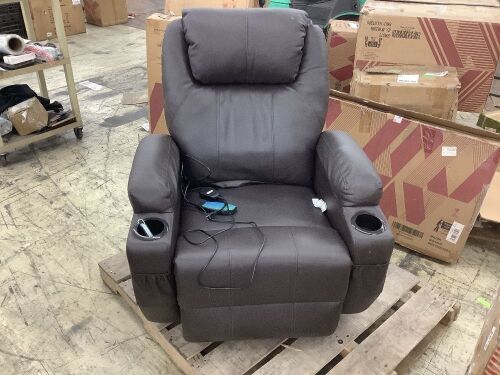 Recliner with Massage - Missing Power Cord  - Lot 353