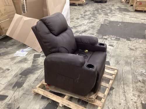 Power Lift Recliner with Massage and Heat -  Needs Repair, Doesn't Lift/Recline, Massage Works  - Lot 722