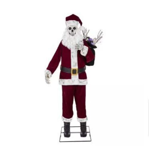 6 ft. Animated Skeleton Santa - Lot 66