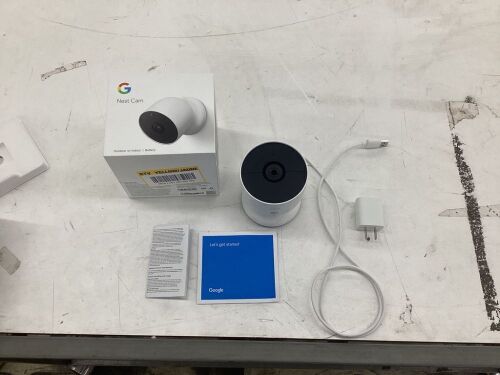 Google Nest Cam Indoor and Outdoor Wireless Smart Home Security Camera  - Lot 630