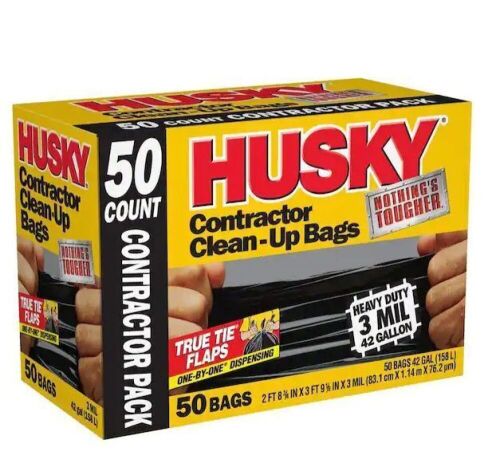 Husky 42 Gal. Contractor Bags, 50 Count   - Lot 340