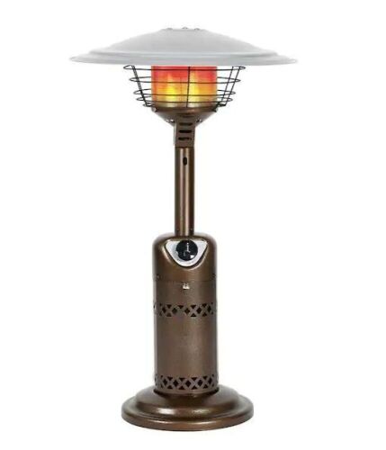 HeatMaxx Portable Outdoor Propane Table Top Patio Heater, Bronze  - Lot 111