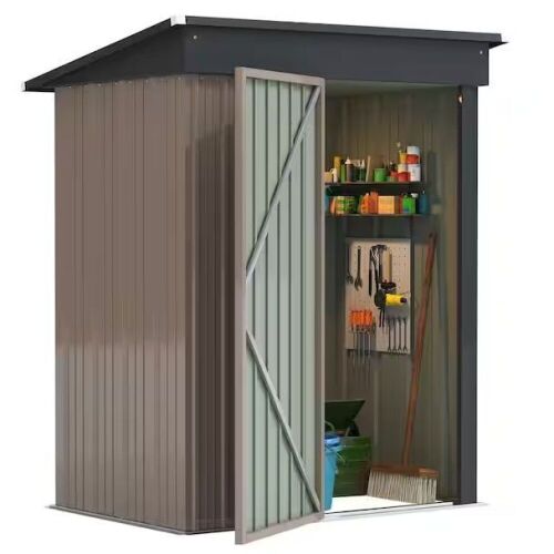 3 ft. W x 5 ft. D Outdoor Metal Storage Shed  - Lot 17