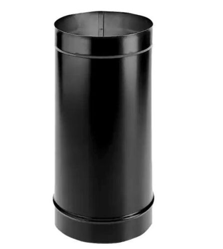 DuraVent DuraBlack 6 in. x 48 in. Single-Wall Chimney Stove Pipe Chimney Pipe  - Lot 152